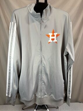 Houston‎ Astros MLB Full Zip Track Jacket - Gray - 2XL